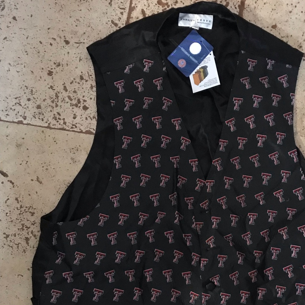 Texas tech vest and bow ties set new vest XLarge